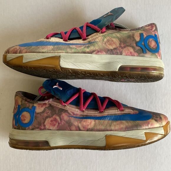 NIKE KD 6 #599477-602 Aunt Pearl Limited Edition Sneakers Size 7Y - Picture 6 of 11